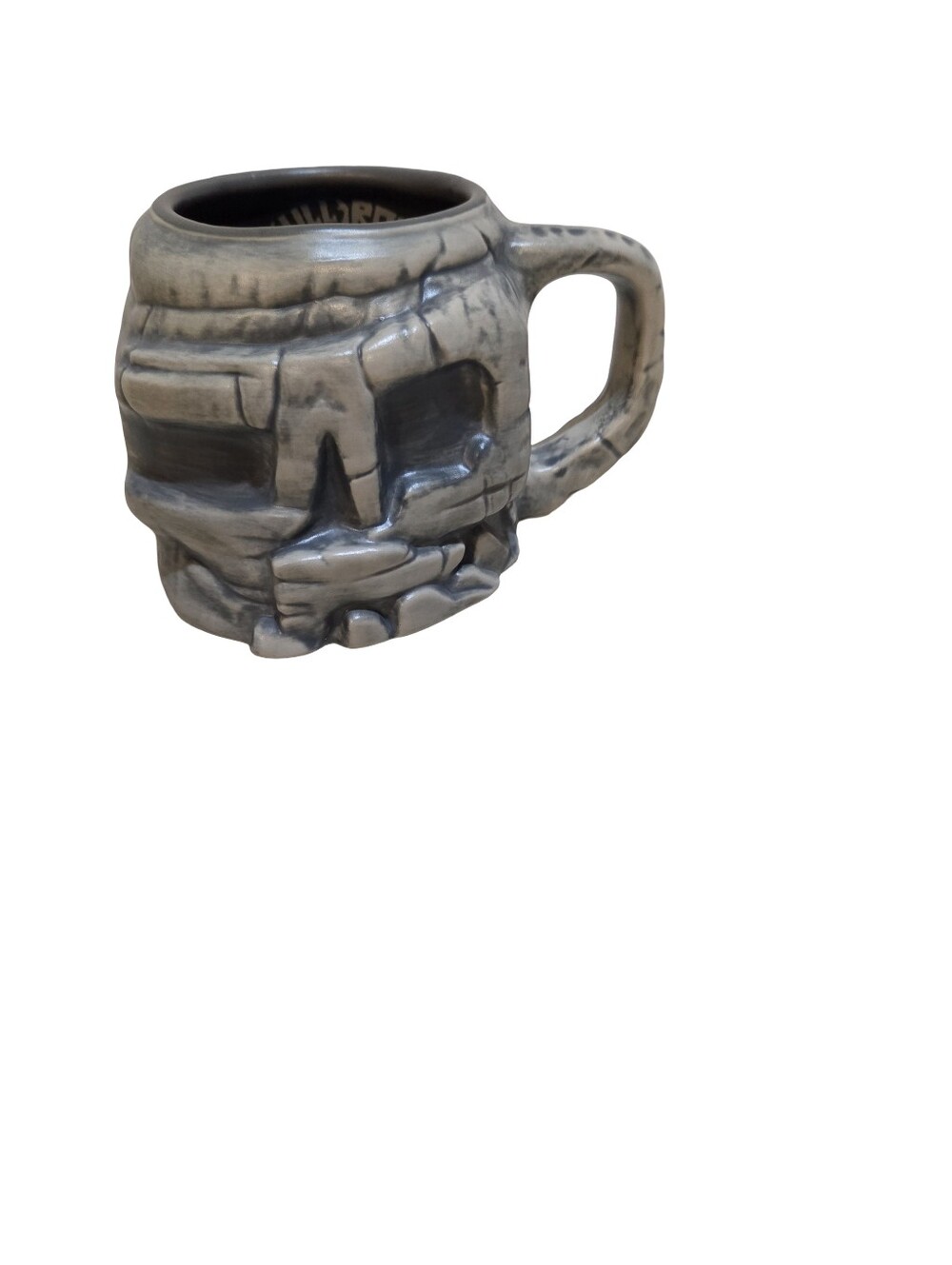 Disney Parks Peter Pan Skull Rock 25 oz Sculpted Ceramic Coffee Mug Cup NEW